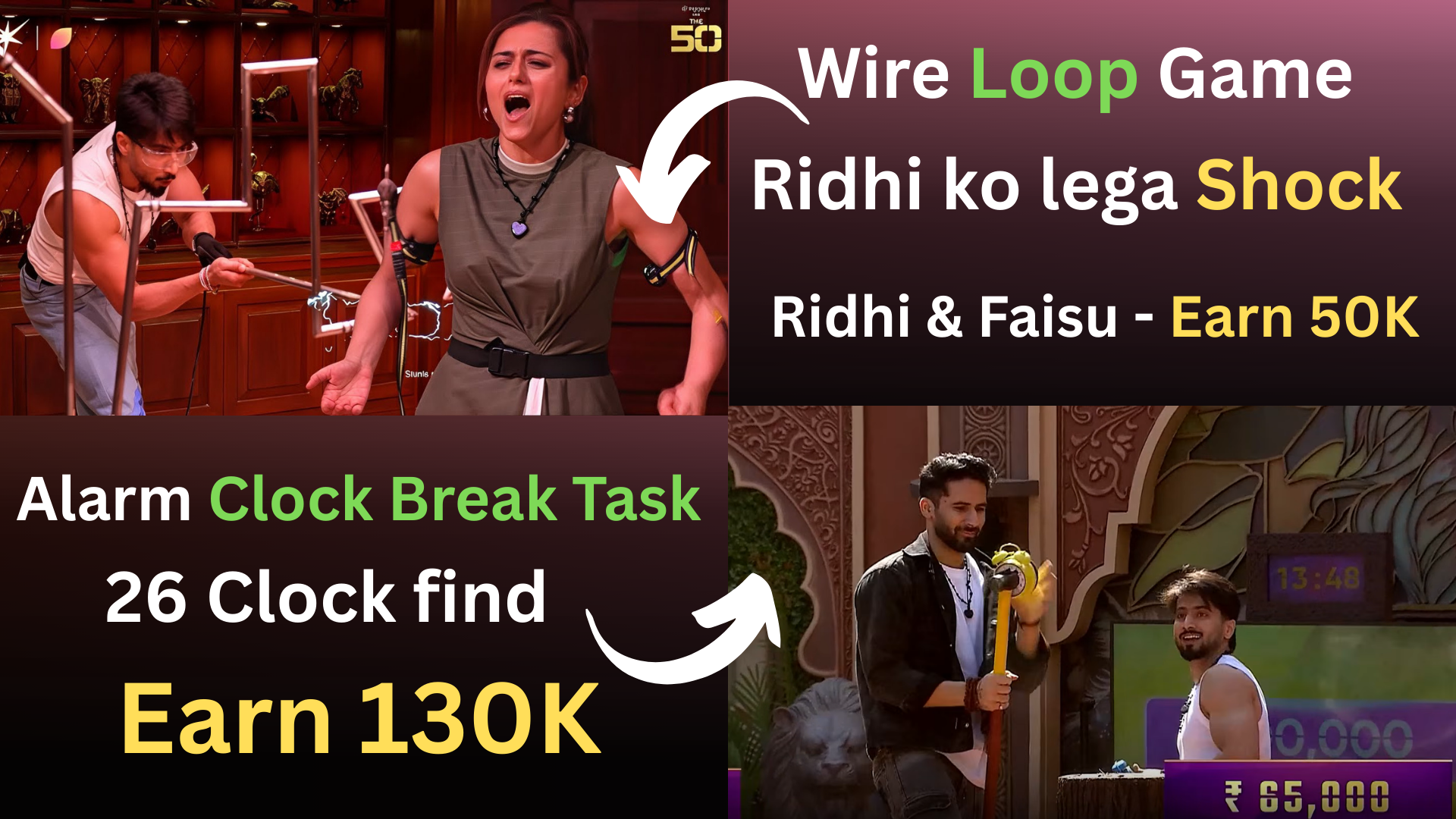 The 50 reality show episode 6: Alarm Clock finding task, Faisu and ridhi dogra shock performance task