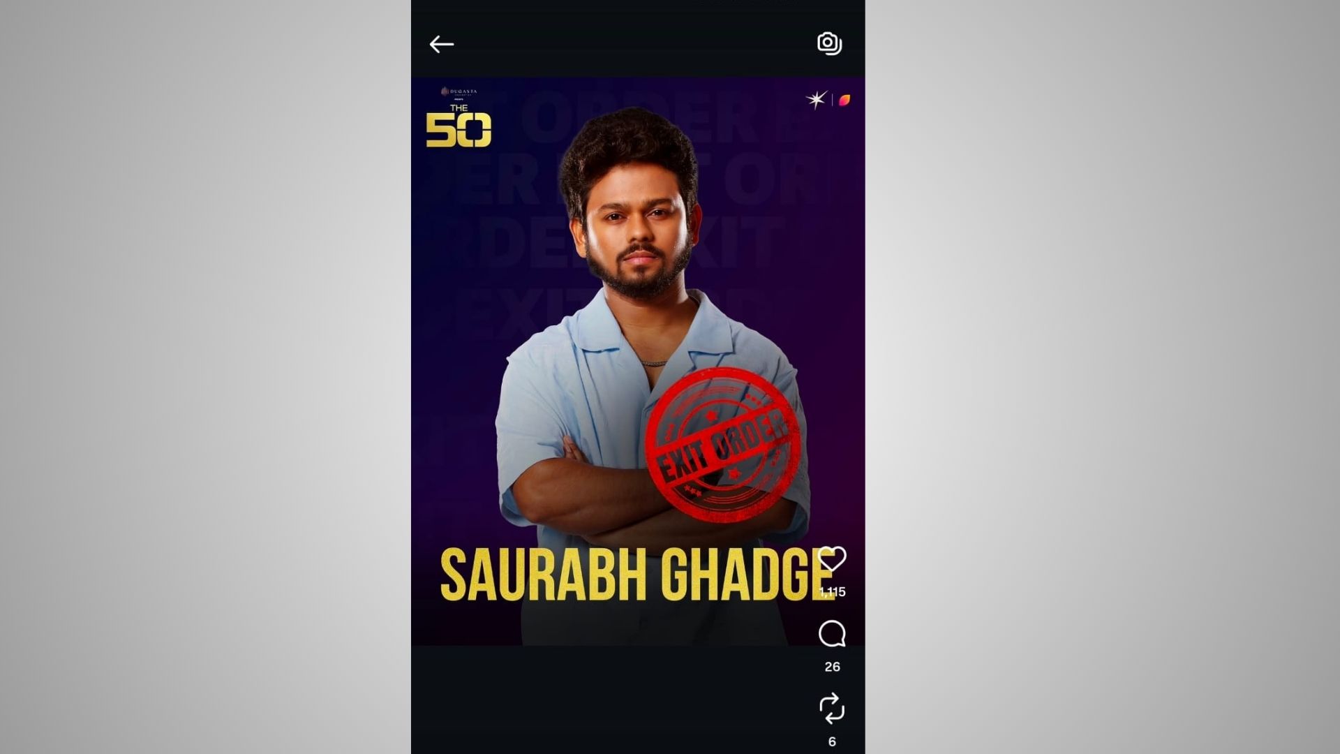 The 50 Show Episode 4: Saurabh Ghadge is evicted from the show: 10 constestants are safe know more | 2nd elimination