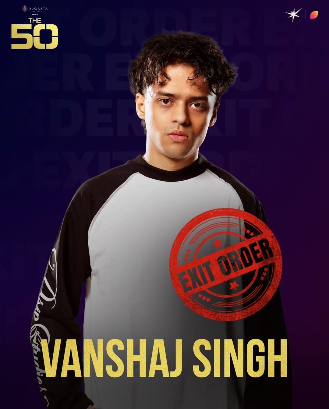 vanshaj singh evicted from the 50 show